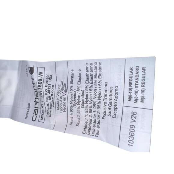 Carhartt WomenS Stretch Leggings Burgundy Athletic Work Pant Size Medium - Picture 9 of 11